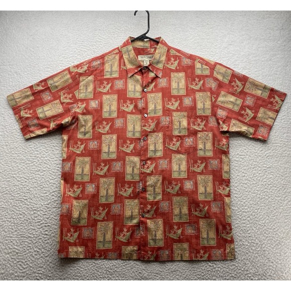 Tori Richard Other - VTG Tori Richard Hawaiian Camp Shirt Mens Medium M Cotton Lawn Tropical AOP USA